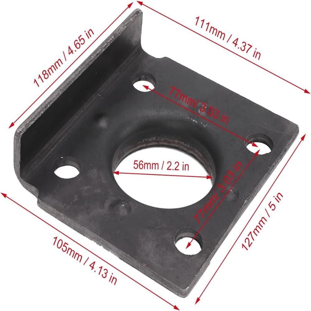 Swivel RV Jack Mounting Bracket 4 Hole Mounting Camping Vehicle Jack Bracket  For RV Trailers