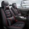 1PC Seat Car Seat Cover Full Set PU Leather Quilted Front Protectors Cushion for Most of The Car Models