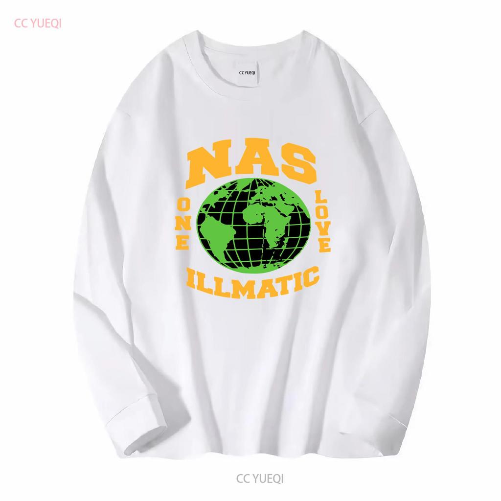 Limited Nas Illmatic Retro Hip Hop Streetwear Heavy Cotton T Shirt long or short sleeves vintage Washed Breathable Versatile