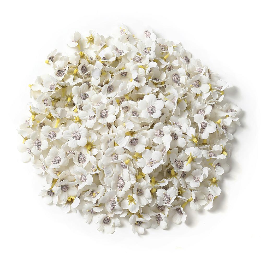 50/100Pcs 2cm Daisy Artificial Flowers Head Small Silk Multicolor Fake Flower Crown For Wreath DIY Craft Home Wedding Decoration