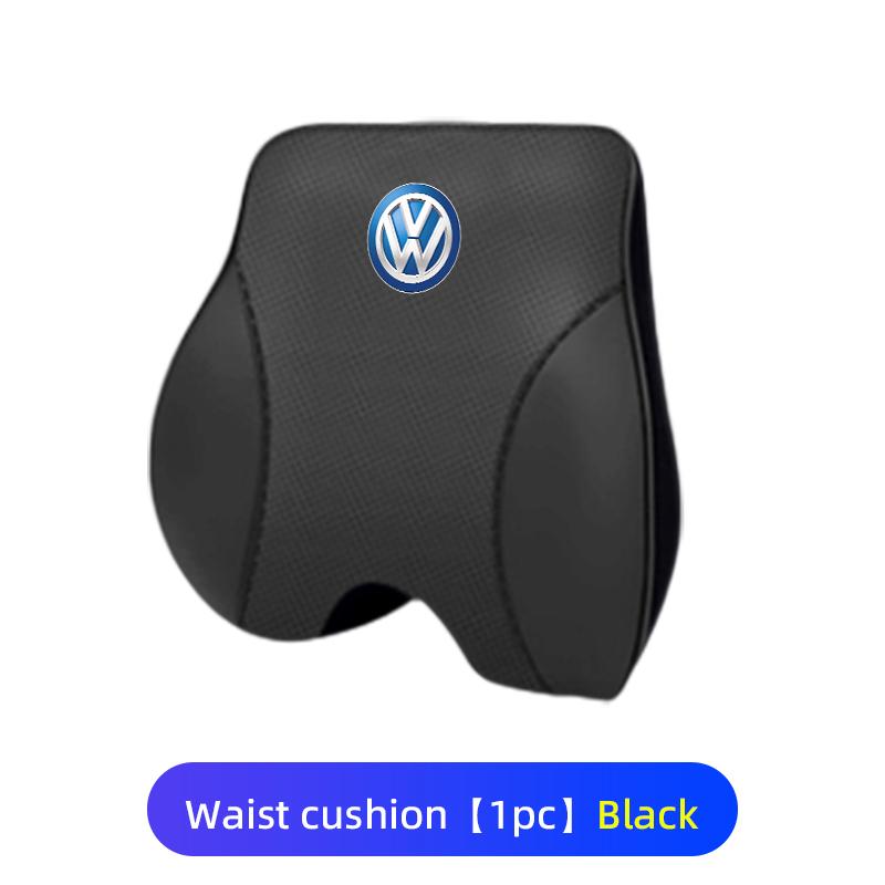 For Volkswagen VW Car Headrest Lumbar Support Cotton Neckpillow Waist Cushion Golf 4 5 6 7 Polo Jetta Sagitar Magotan Passat B5 zr7