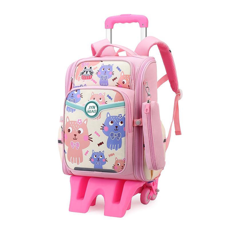 Sacs à dos à roulettes légers pour les classes de CM1-6ème: Sacs à dos détachables à double usage pour garçons et filles