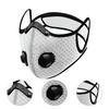 Unisex Windproof Riding Mask with Filters Valves Reusable Face Protection Mask for Walking Cycling Motorcycling