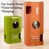 2 Floors/3 Floors Cat Castle House All-in-one Cat Bed Creative Cat Condo  Cat Sleeping/scratching