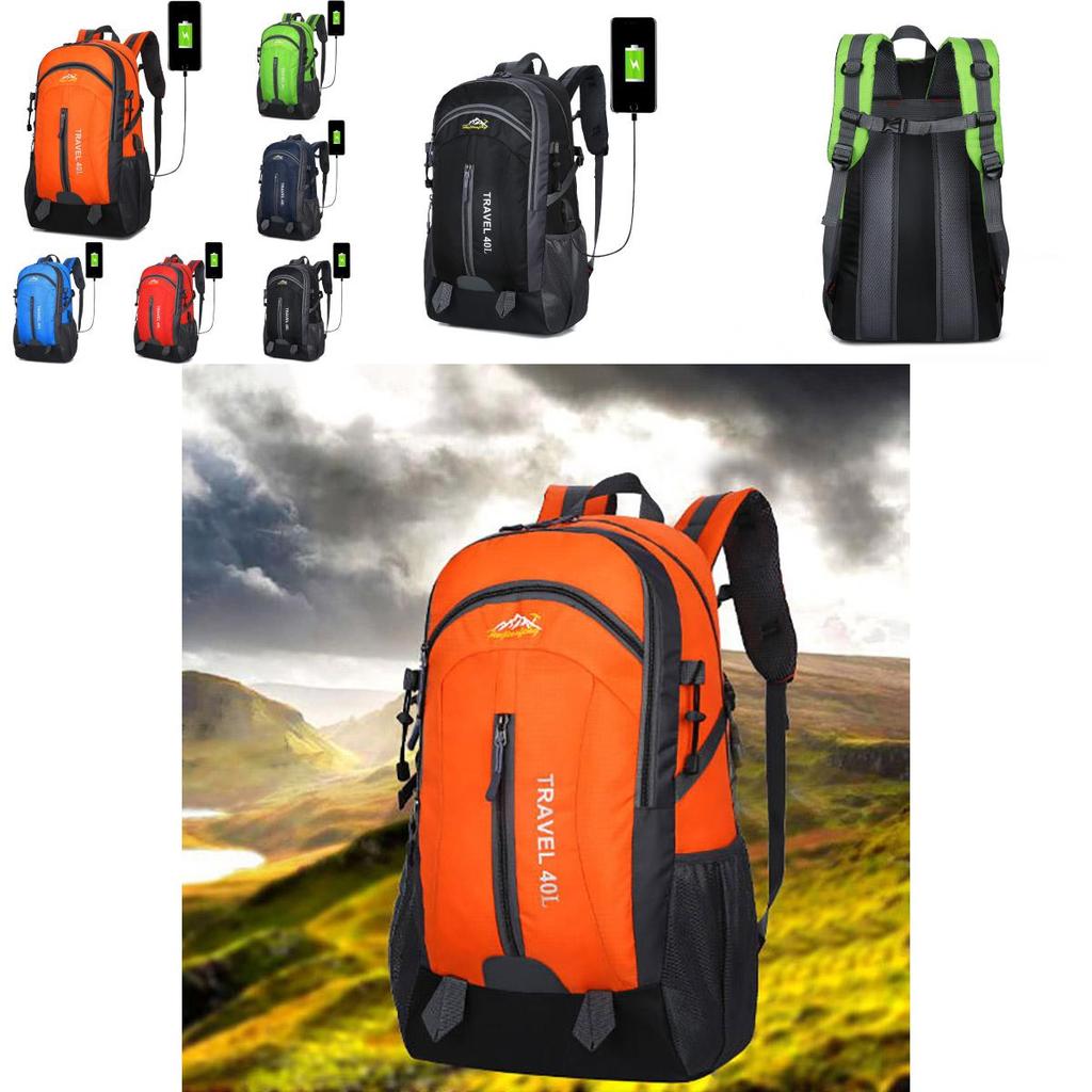 Spacious 40l Usb Breathable Charging Outdoor Sport Travel Camping Hiking Backpack