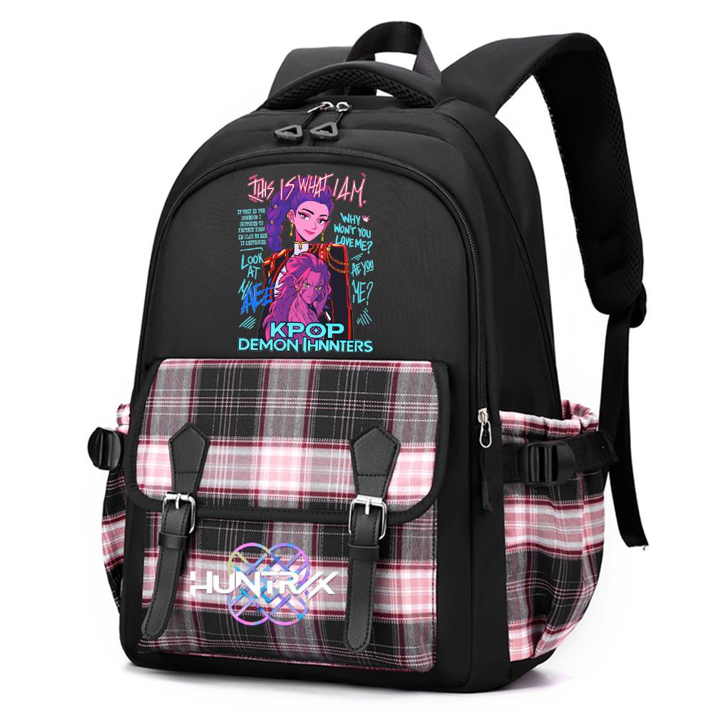 Anime K-Pop Printed Large Capacity Backpack for Teenger Student Girl Boy Schoolbag Bookbag Women Large Capacity Waterproof Travel Bag Kid Gift