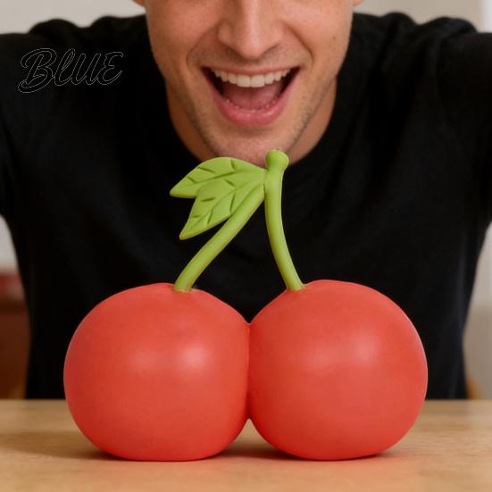 Anti-anxiety Toy 1/2Pcs Simulation Cherry Squeeze Stretchy Slow Rebound Soft Fidget Portable Simulated Fruit Sensory Stress Ball