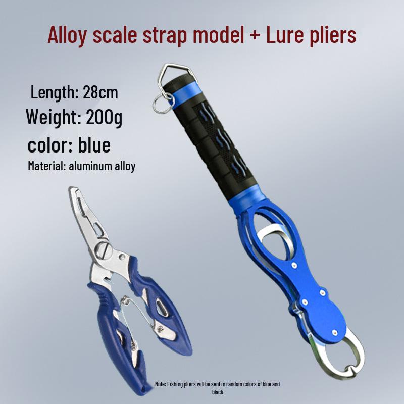 Portable Multifunctional Fishing Pliers: Stainless Steel Line Cutter, Split Ring Opener, Hook Remover