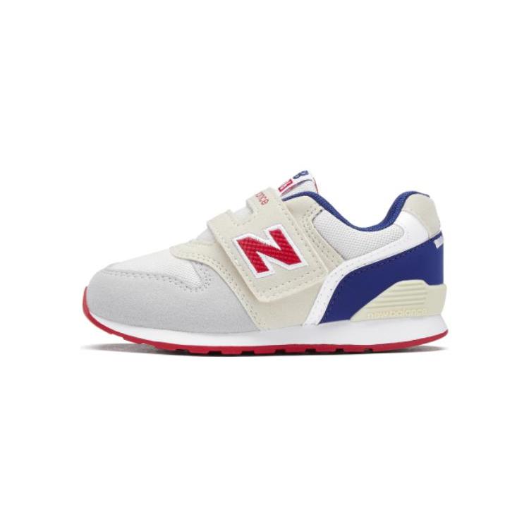 

New Balance NB 996 Lightweight Abrasion Resistant Low top Toddler Shoes Gray Beige Blue Infant And Toddler IZ996JD3 Wide (W) 23.5