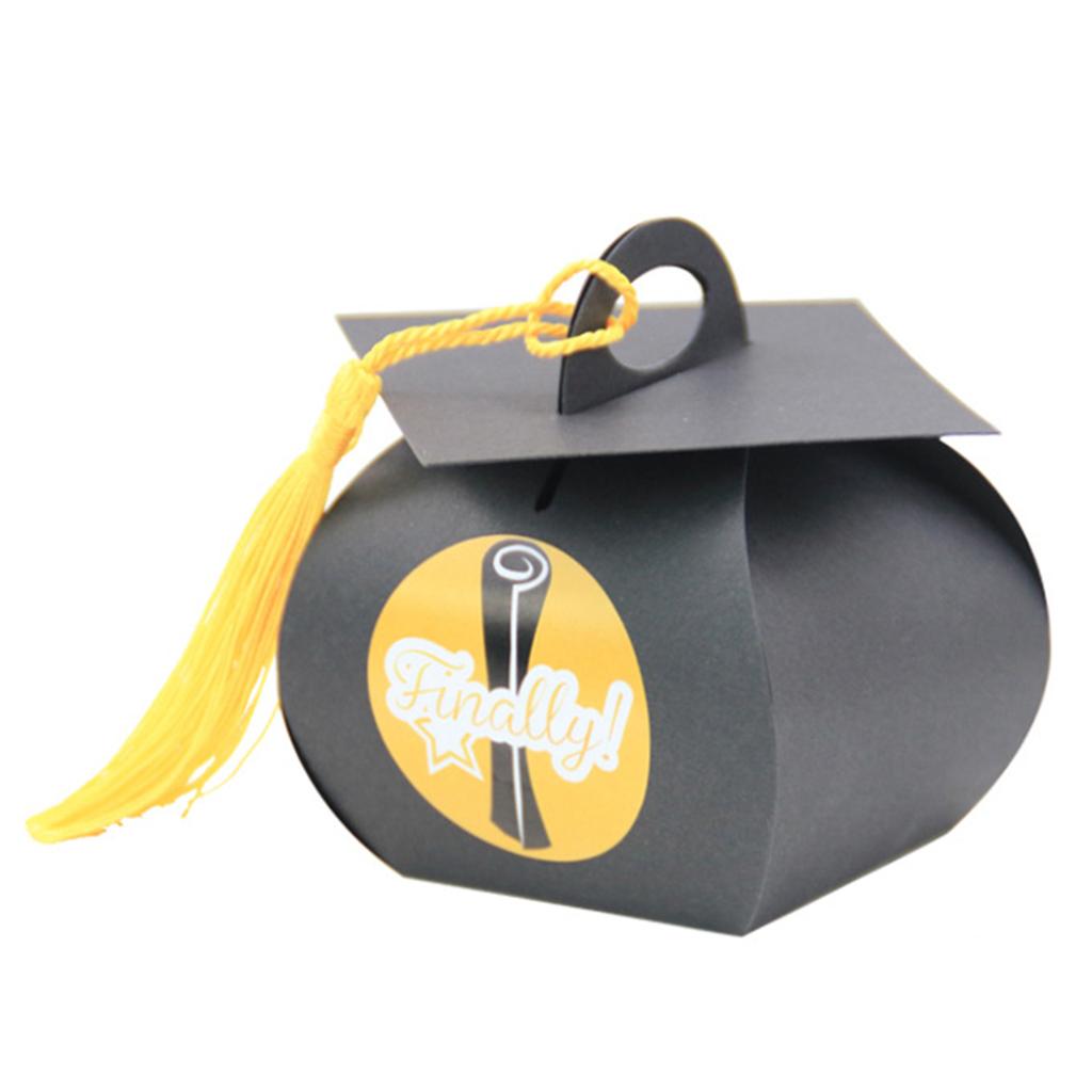 Graduation Candy Box Celebration Treat Chocolate Doctoral Cap Shape Box