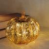 Halloween Twinkle Light Pumpkins Timer Starry Night Glass Pumpkins Fall Thanksgiving Decorations for Home Bedroom Bathroom Hallway