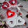 Silicone Lollipop Molds Round Heart Star Rabbit Shape Candy Mold Cake Topper Decorating Tools Chocolate Biscuit Baking Mould