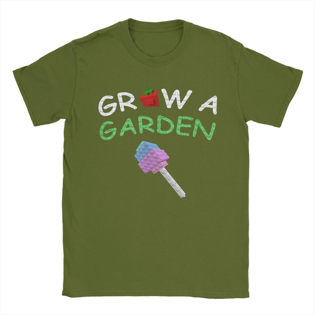 Grow A Garden Candy Blossom Fruit Gamer Men T Shirts Short Sleeve Round Neck T-Shirt 100% Cotton Adult Clothing