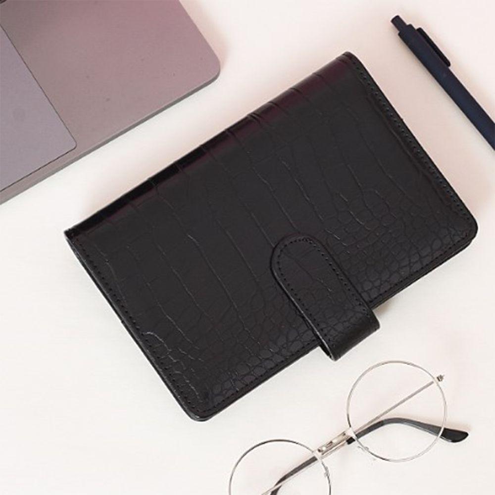 

7,48 x 5,12 дюйма, A6, кожаный переплет из крокодиловой кожи, 6 колец, многоразовый планировщик для офиса