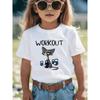 European Sizes Cat Print Soft, Comfortable, Skin-Friendly Casual Short-Sleeve T-Shirt, Trendy Summer Top for Girls
