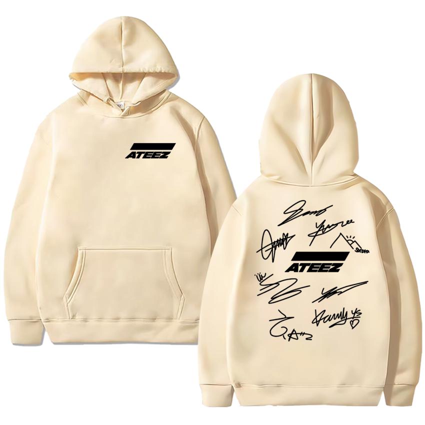 2025 Korea Kpop Ateez The World Ep.fin Will Double Sided printed Hoodie Men women fashion Y2k Sweatshirt Unisex Fleece pullover