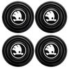 YSAG7 4pcs Car Door Shock Absorber Protection Sticker for Skoda Yeti Rapid Superb 3 Fabia Kodiaq Karoq Octavia VRS Roomster Scala