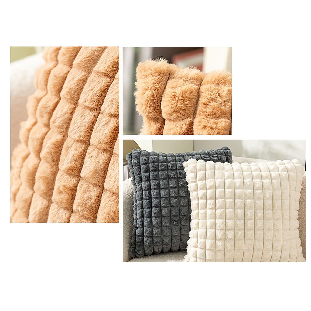 New Year Plushie Pillowcase Comfortable Easy Washing Cushion Cover for Sofa and Bed Decoration