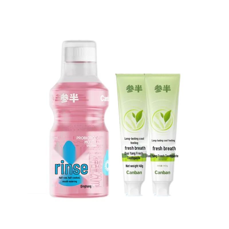 Sumbun Probiotic Mouthwash & Mint Toothpaste Set