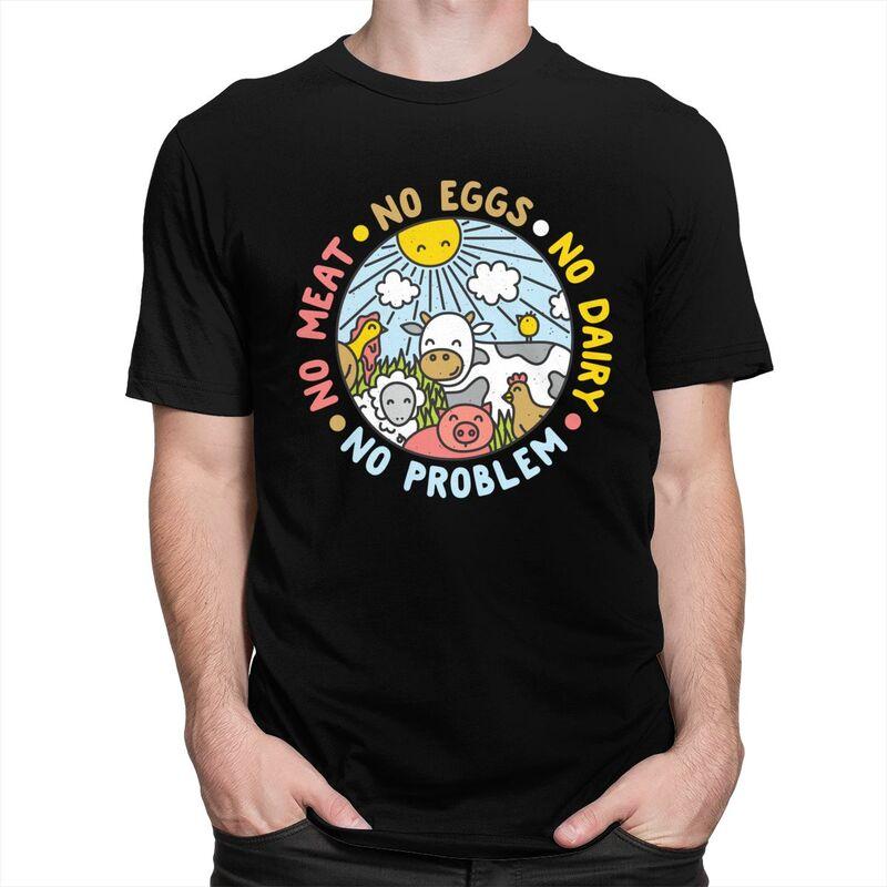 Custom Vegan Animals Are Friends Tshirt for Men Short Sleeve Casual T Shirt Cool Veganism Tshirt Slim Fit Pure Cotton Tees