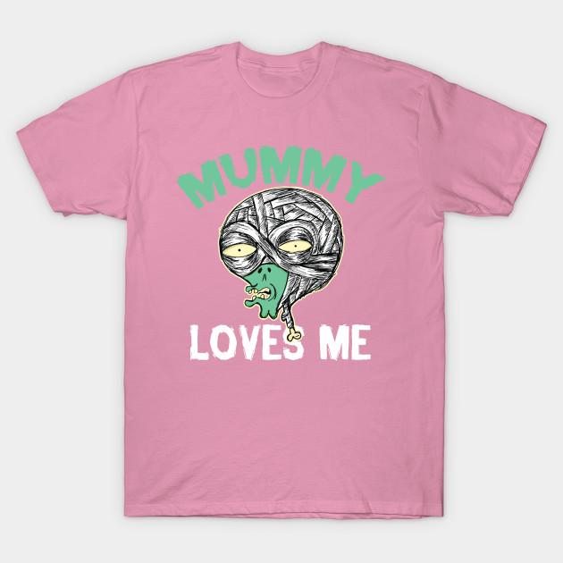 T Shirt Women Mummy Halloween Mummy Loves Me Harajuku Print Kawaii Tshirt Summer Short Sleeve Female T-Shirt Top Tee