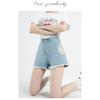 Summer New Denim Shorts New Chinese Style National Style High Waist Women's Personalized Embroidered National Trend A-line Hot Pants