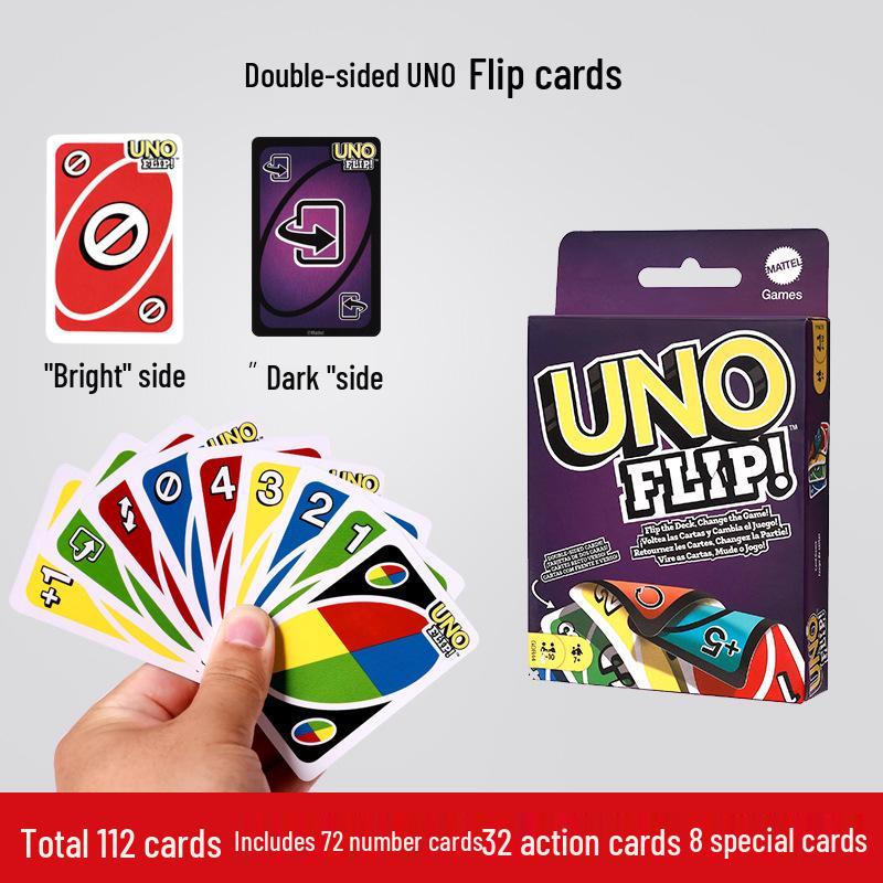 Genuine Mattel UNO Classic Card Game for Multiple Players - Casual Party Poker Table Game