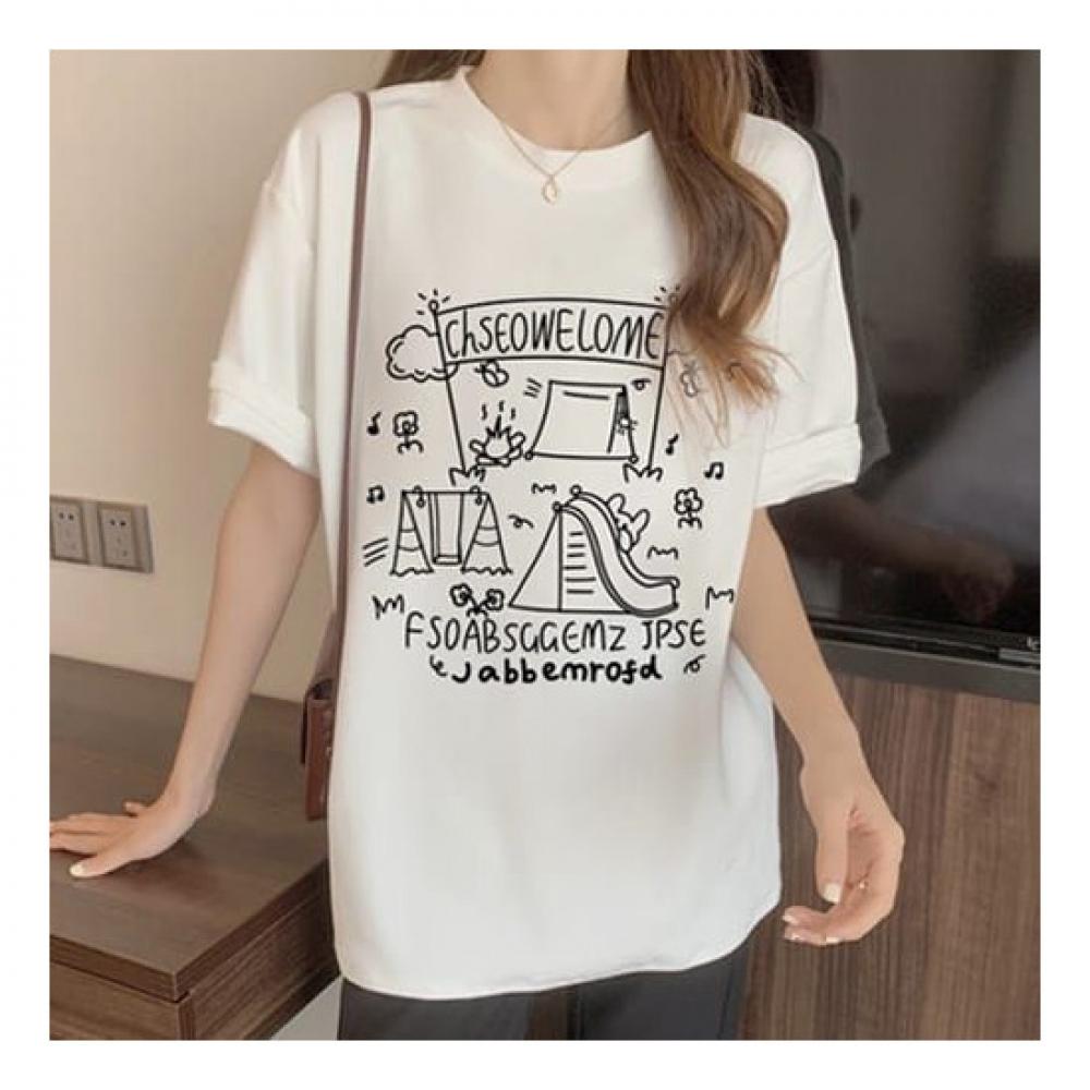 Navava Casual Loose FiT PrinT T shirT nT1468