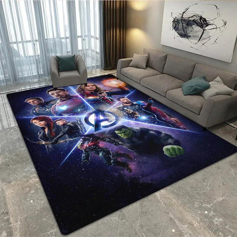 3D The Avengers Cartoon printed Carpet Living Room Bedroom Carpet Non-slip carpet home bedroom decor area rug Birthday Gift