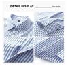 ROMON Men's Striped Long-Sleeve Casual Shirt