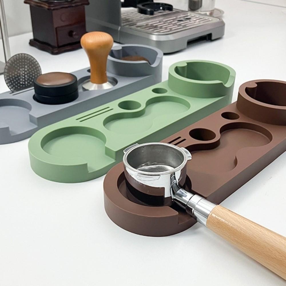 Non-slip Portafilter Holder Silicone Barista Station Coffee Tamper Mat  For 51MM 53MM 58MM
