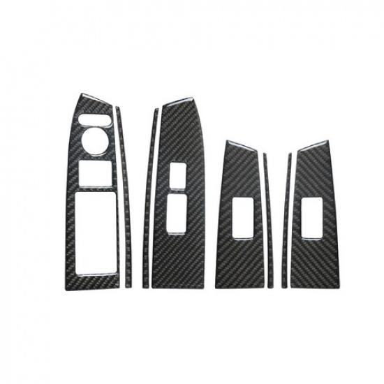 For Honda Accord Sedan 2008-12 Carbon Fiber Interior Door Control Cover Trim