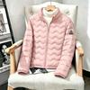 New autumn and winter models, light and thin cotton-padded clothes, women's short stand-up collar cotton-padded jackets, warm jackets, fashionable and