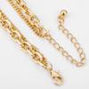KJ Electroplated Smiley Face Double Layer Necklace Unisex Hip Hop Style European American INS Cuban Chain