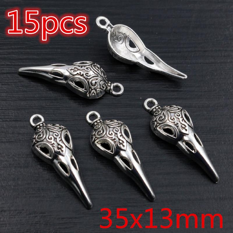 New Fashion Antique Silver Plated Bird Moon Heart Deer Chrams Metal Alloy Pendant DIY Charms DIY Jewelry Making Findings
