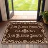 Barbershop Rectangle Door Mat Vintage Hair Salon Non-Slip Welcome Rug Luxury Gold Black Carpet for Indoor Entrance Decor