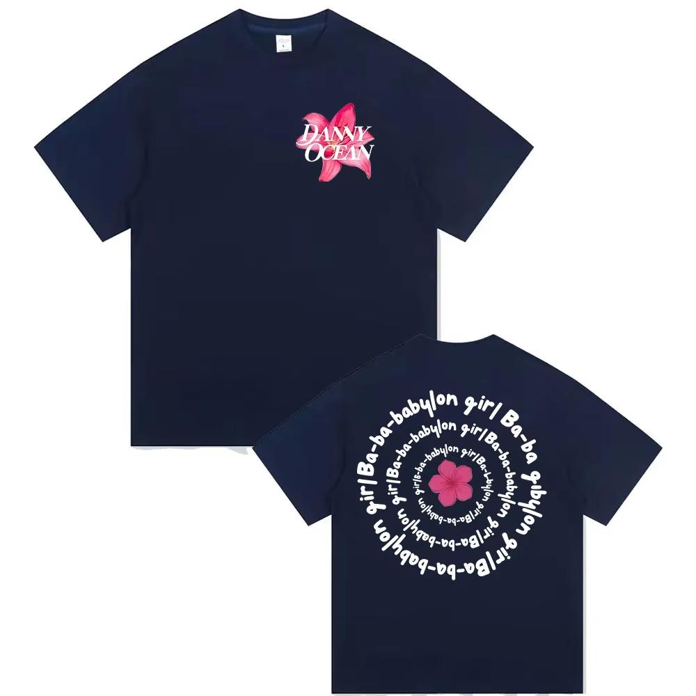 Singer Danny Ocean Babylon Girl Tour 2026 Fans Gift T Shirts Unisex Women Summer Fashion Harajuku Vintage pure Cotton Tshirt