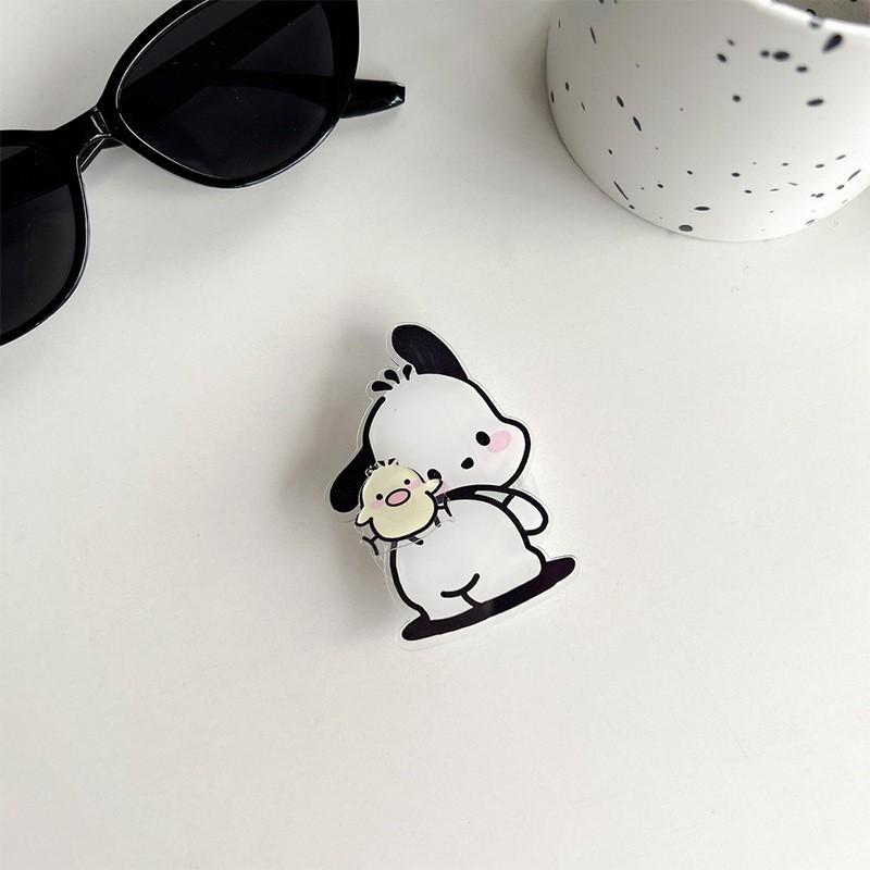 Cartoon Cute Ins Style Mobile Airbag Bracket Puppy KT Cat Niche Women's Desktop Watch TV Chase Ring
