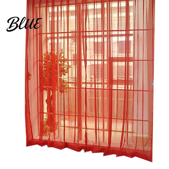 Lightweight Gauzy Valances Sheer Home Curtain Drape Door Window Wedding Decor