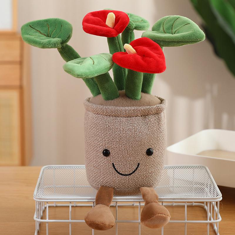Tulip Succulent Plush Figurine - Home & Office Decor
