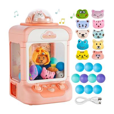 Çocuklar Mini Pençe Makinesi ile 20 Mini Oyuncaklar Mini Otomat Şeker Kapmak Ödül Dağıtıcı Oyuncak Elektronik Arcade Pençe Oyun Makinesi