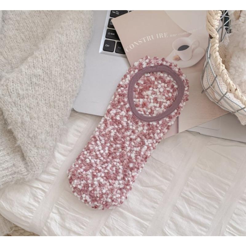 Autumn and Winter Dot-yarn Shallow-mouthed Women's Socks, Anti-slip, Thickened and Warm Home Yoga Socks, Large-sized Floor Socks