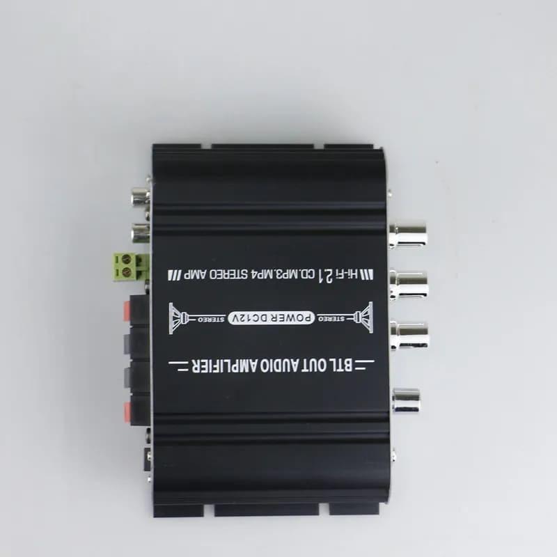 ST-838 HiFi 2.1 Channel Power Amplifier Stereo Bass Sound Amp RMS 20Wx2+40W Class D Mini Media Player MP3 Car Black Home Amplify