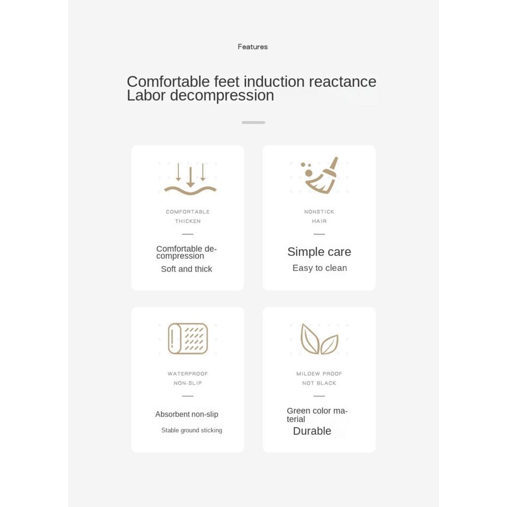 Super Absorbent Kitchen Mat Diatom Mud Pad Bathroom Pad Anti-Slip Carpet Mats Wipeable Wash Long Strip Carpet