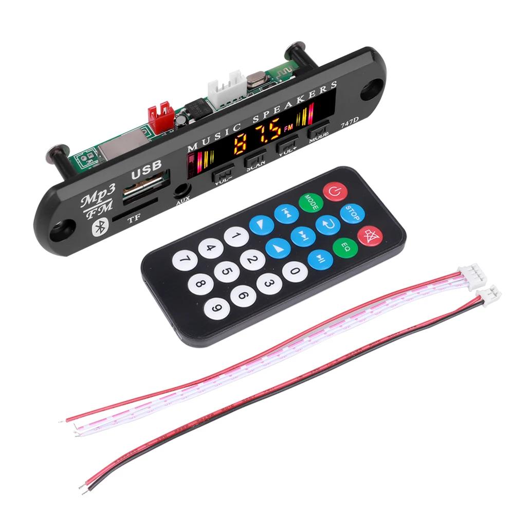 Κάρτα Αποκωδικοποιητή Bluetooth MP5 MP4 MP3 DC 12V Δέκτης Ήχου 1080P HD Video Player Ταινία Φωτογραφία Ebook Ραδιόφωνο FM AUX USB TF για Αυτοκίνητο