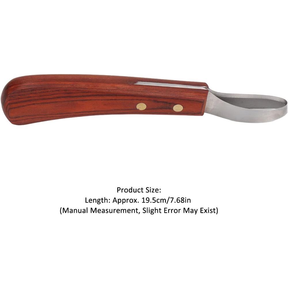 Stainless Steel Horse Hoof Trimmer Shears with Rubber Wood Handle Cattle Hoof Cutter Multipurpose for Animal Care