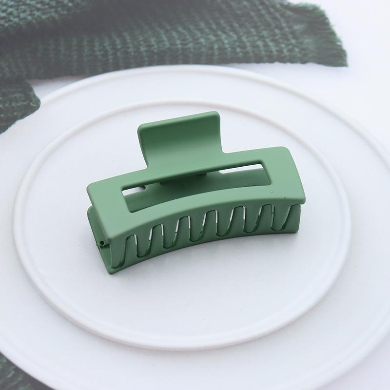 Garras de Cabelo Quadradas de Plástico para Mulher Presilhas de Cabelo 8,5cm/3,35in Tamanho Grande Sólido Barrete Presilhas de Cabelo Caranguejo Acessórios de Cabelo da Moda