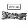 1Pair Boots Round Shoelaces Striped Double Color Shoe Laces Outdoor Hiking Leisure Shoe Lace Sneakers Casual Shoelace Accesories