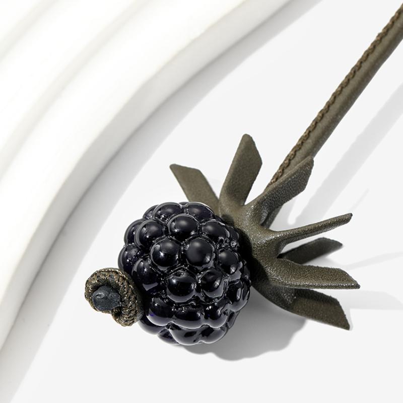 New Berry Raspberry Blackberry Tomato Cowhide Bag Charm For Women's Bag Fashion Decoration Pendant Hanging Bag Accessories