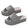 Summer platform sandals women's home shoes outside wearing silent couple bathroom non-slip high-end shoes men